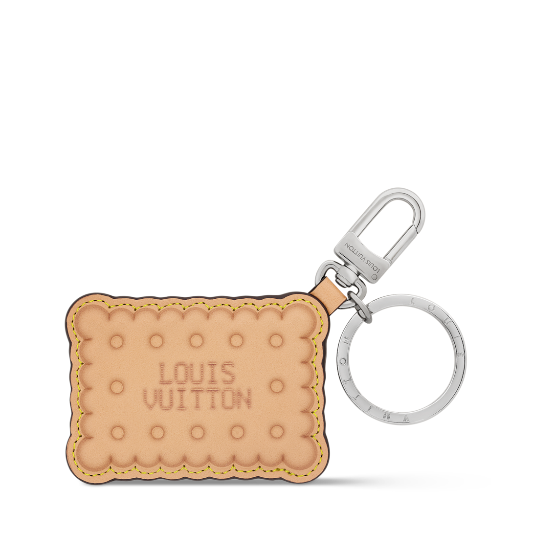LV Biscuit Key Holder and Bag Charm . - } - M02547 | LOUIS VUITTON